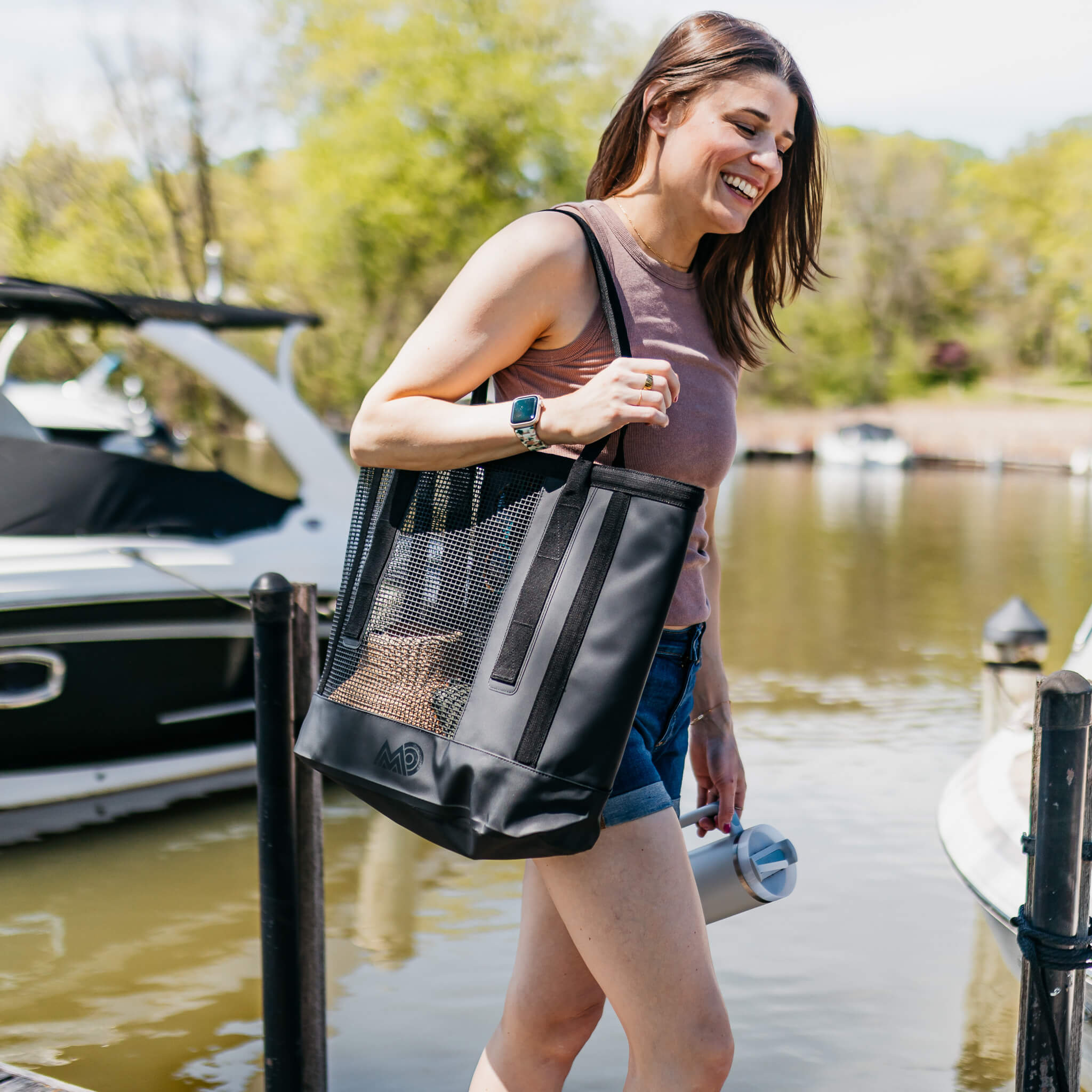 CASSI | Beach Tote Bag | Waterproof Bottom - Image 12