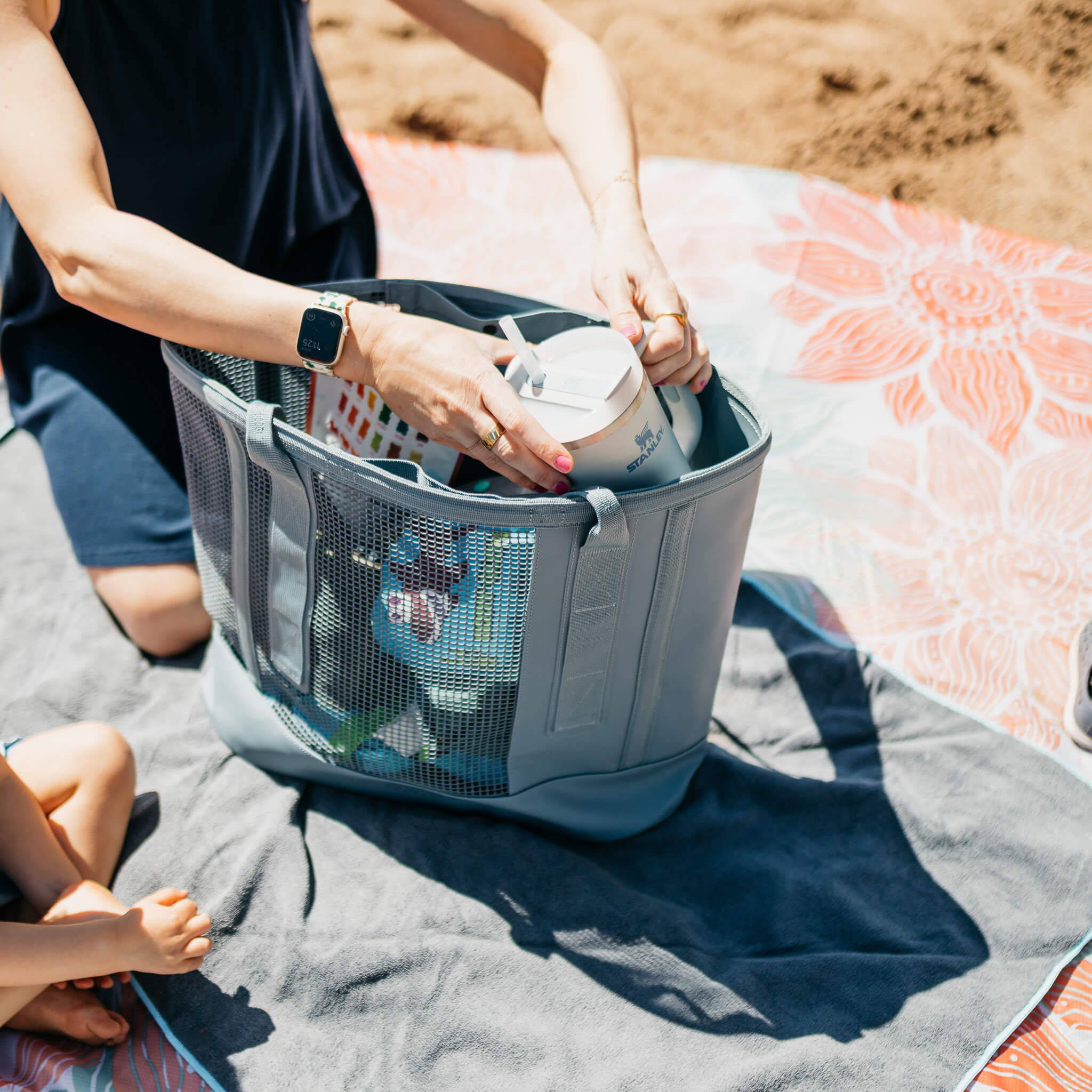 CASSI | Beach Tote Bag | Waterproof Bottom - Image 47