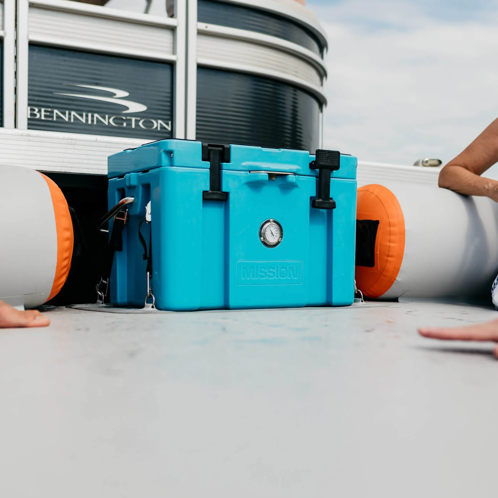 REEF DECK | Inflatable Swim Platform & Lounger | Connects to Pontoon - Image 17