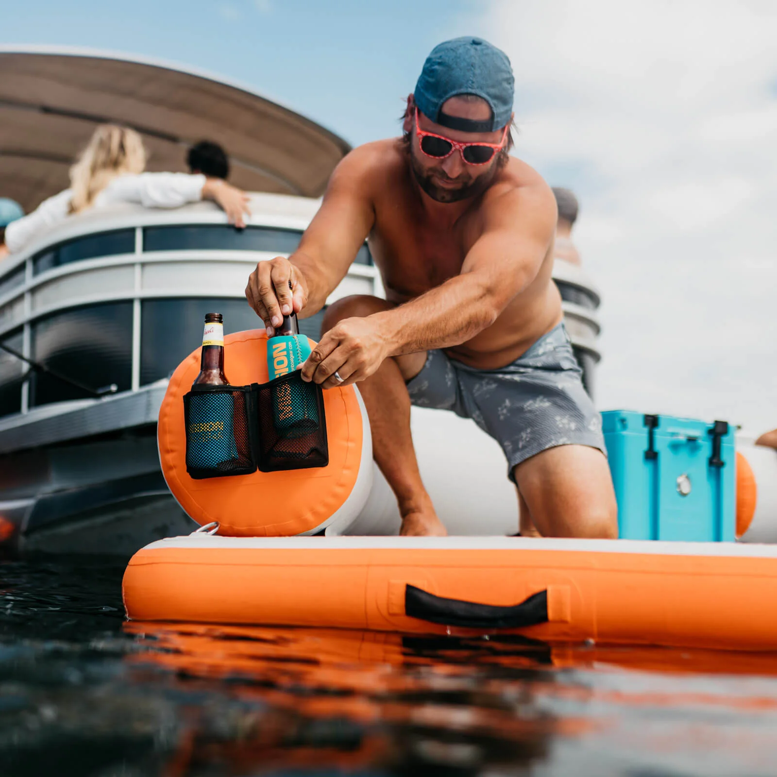 REEF DECK | Inflatable Swim Platform & Lounger | Connects to Pontoon - Image 18